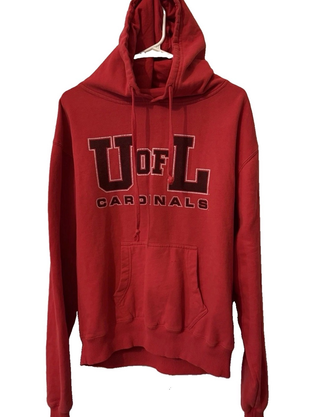Vintage Louisville Cardinals Hoodie XL Red College University  Y2K Press Box